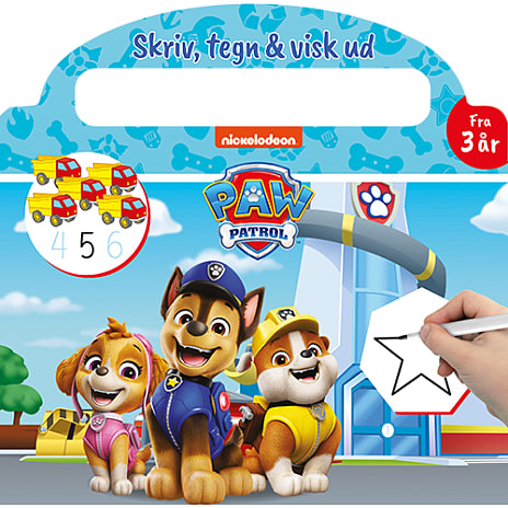 Alvilda Paw Patrol - Skriv og visk ud