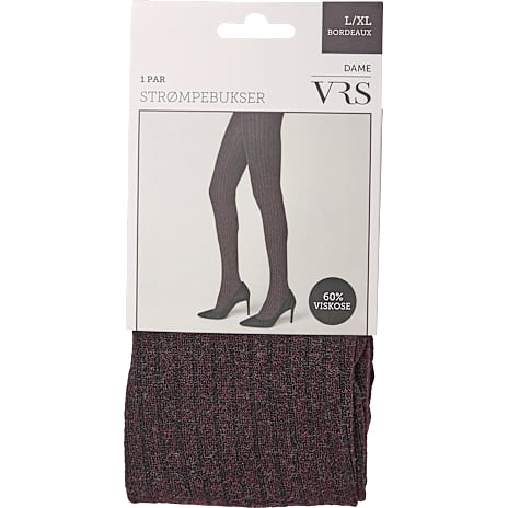 VRS Dame Strømpebukser Str. S/M Bordeaux