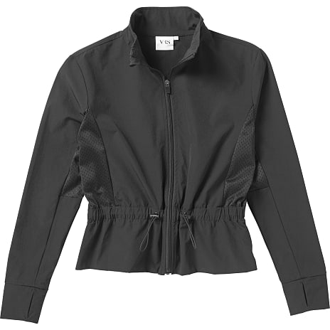 VRS Dame Peplum Sportsjakke Str. S Sort