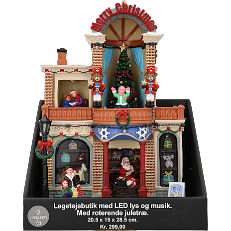 Legetøjsbutik Med LED Lys, Musik Og Bevægelse