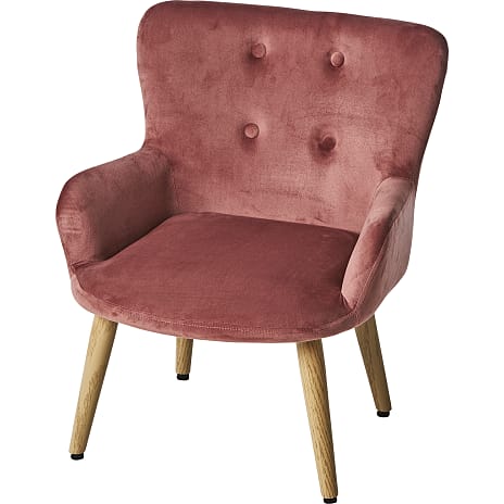 Coco Mini Stol Rosa Velour