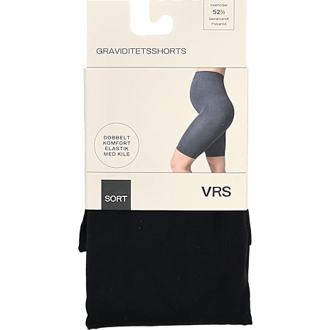 VRS dame graviditetsshorts str. L/XL -  sort 1 stk.