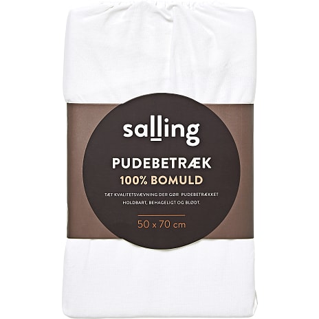 Salling hovedpudebetræk 50x70 cm - hvid 1 stk.