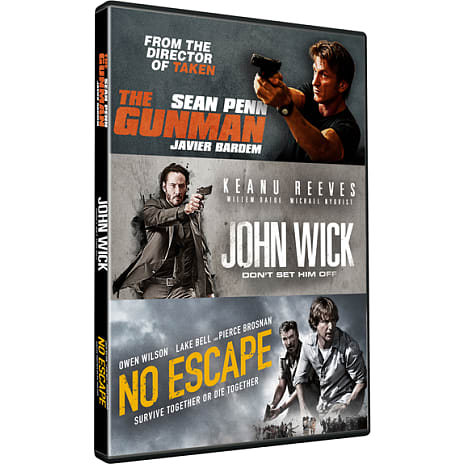 3 actionfilm - Gunman/John Wick/No Escape