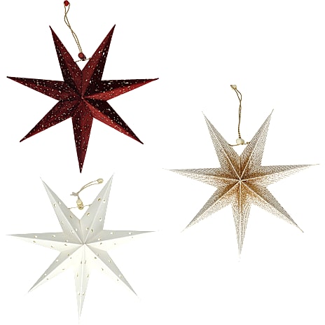 Julefryd Mini Dekostjerner 20 cm Assorteret