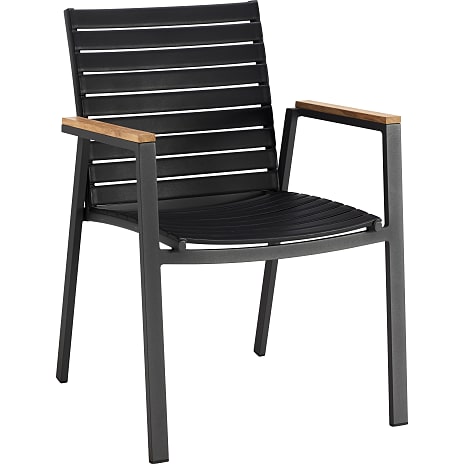 Mood Extreme Havestol Med Teak Armlæn Antracit