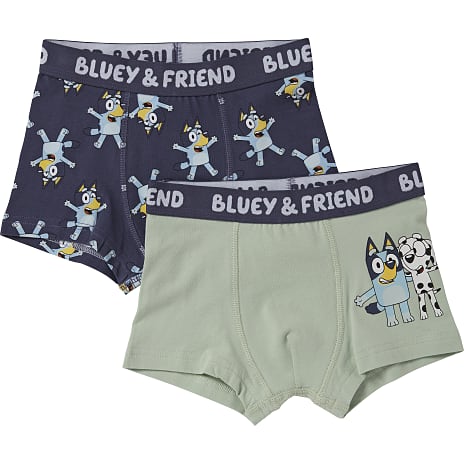 Bluey 2-pak Boxer Str. 86/92 Mint/Blå