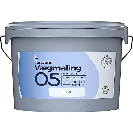 Tendens Vægmaling Mat 5 Base A, 2,25 L