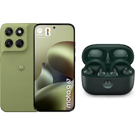 Motorola G67 Pantone Nile inkl. Buds Loop Trekking Green