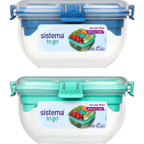 Sistema Salad Max To Go (1,63 l) - flere varianter - assorteret 1 stk.