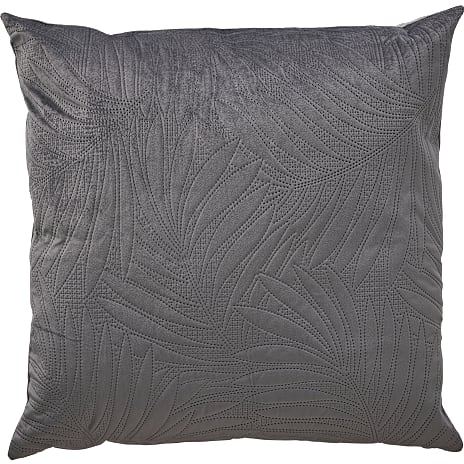Salling pyntepude - velour grå 1 stk.