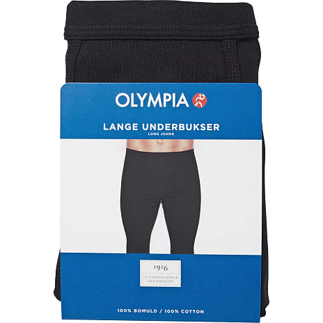 Olympia herre underbuks str.2XL - sort 1 stk.