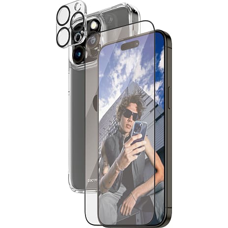 PanzerGlass 3-i-1 beskyttelsessæt iPhone 15 Pro Max 1 stk.