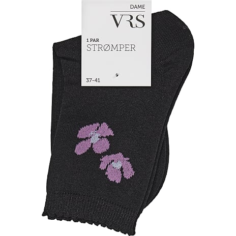 VRS Dame Glimmerstrømper Str. Onesize Sort