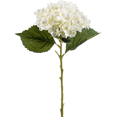 Kunstig blomsterstilk - Hydrangea Annabelle hvid 1 stk.