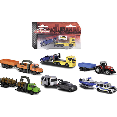 Majorette Biler med Trailer - flere varianter