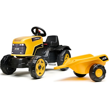 Falk Toys JCB Traktor Med Trailer