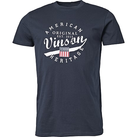 Vinson Herre T-shirt Str. L Mørkeblå