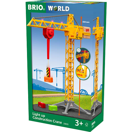 BRIO Byggekran Med Lys 33835