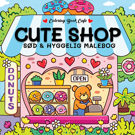 Legind Cute Shop malebog Coloring Book Cafe