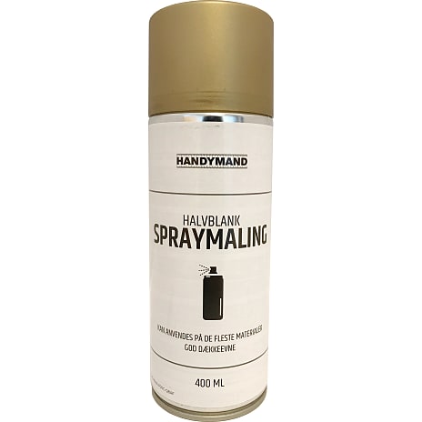 Handymand spraymaling halvblank 0,4 liter - guldfarvet 400 ml