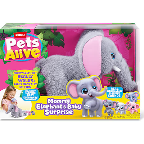 Pets Alive Mommy Elephant and Baby Surprise