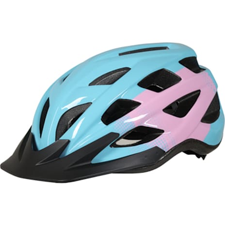 CSI Cykelhjelm Turkis/Pink Med Visir