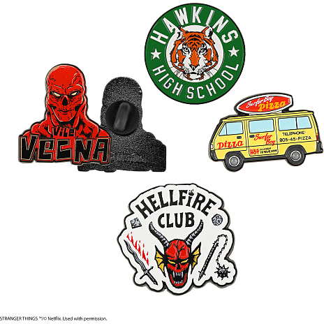 Stranger Things Sæt af 4 Pins Sæson 4