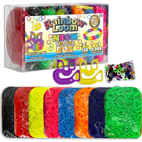 Rainbow Loom Skattekiste Neon