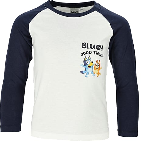 Bluey Bluse str. 98/104 Råhvid