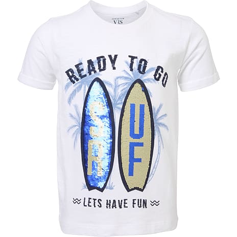 VRS Børne T-shirt Str. 134/140 Hvid