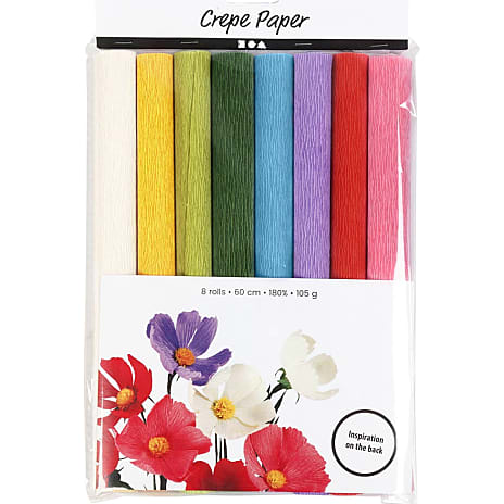 Crepepapir standardfarver
