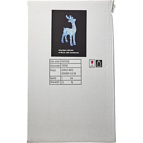 Hjort med 160 LED-lys 80 cm