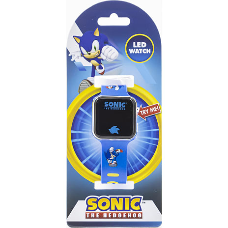 Sonic Børne LED Armbåndsur Str. Onesize Blå