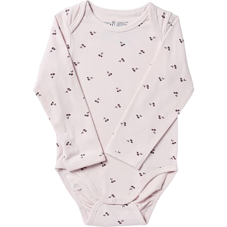VRS mini basic langærmet body str. 98 lyserød