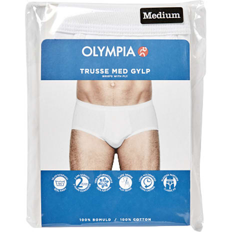 Olympia herre trusse str. L - hvid 1 stk.