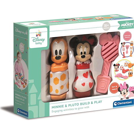 Clementoni Minnie & Pluto Build & Play Byggelegetøj