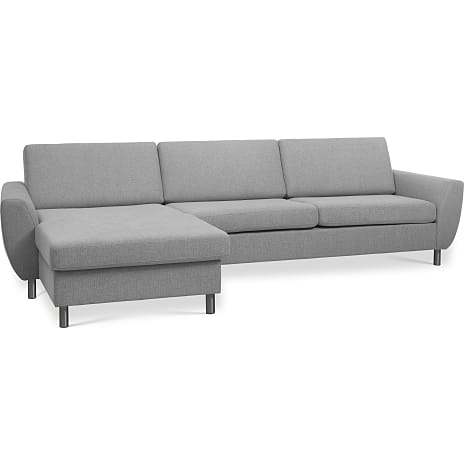 Urban 3D XL Vendbar Sofa Med Chaiselong Lysegrå