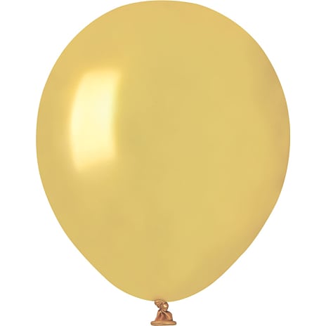 Andre Mærker Latexballoner 13 cm 15-pak - metallic guldfarvet 15 stk.