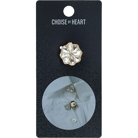 Choise by heart Dame Knappepynt Guldfarvet
