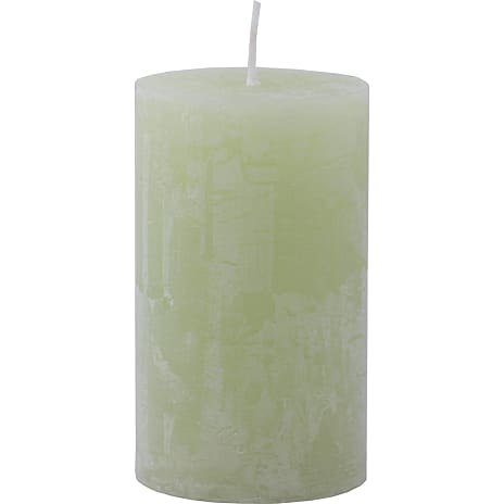 Salling rustikt bloklys 6x10 cm - støvgrøn 250 g