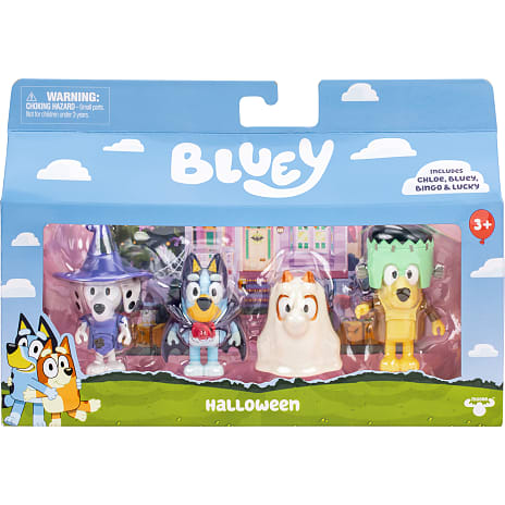 Bluey figurer udklædningsfest 4-pak 1 stk.