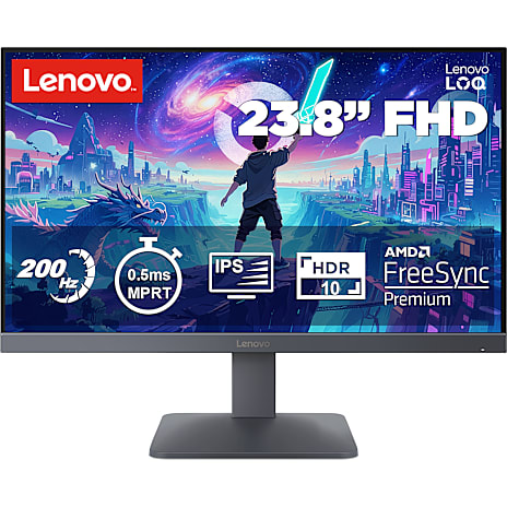 Lenovo LoQ 24-10 23,8" Full HD Gaming Skærm