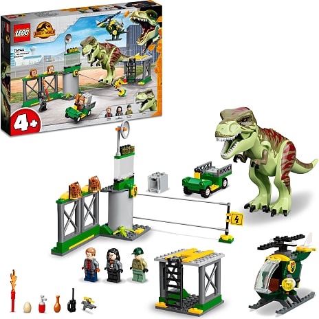 LEGO Jurassic World T. rex på dinosaurflugt 76944