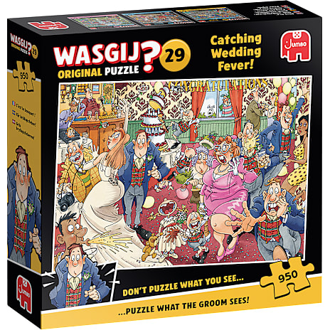 Wasgij Bryllupsfest Puslespil 950 Brikker