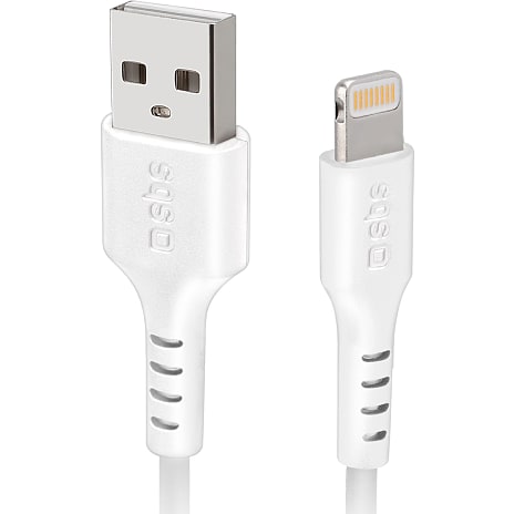 SBS lightning kabel 2 m - hvid 1 stk.