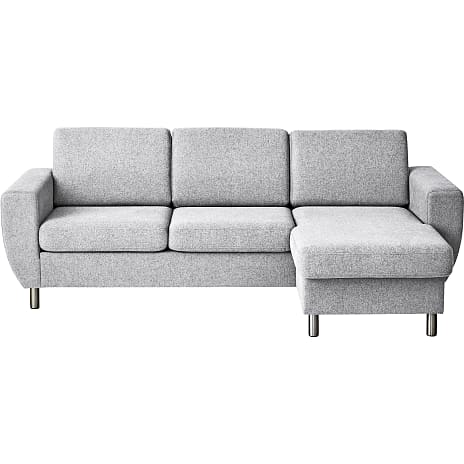 Rom Nordic Vendbar Sofa med Chaiselong - Lysegrå