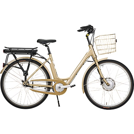 SCO Premium E-Fresh dame elcykel 26" 12,5 AH - guldfarvet