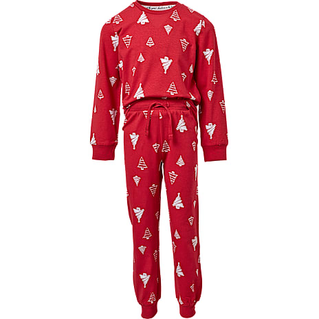 VRS Børne Pyjamas Str. 110/116 Rød