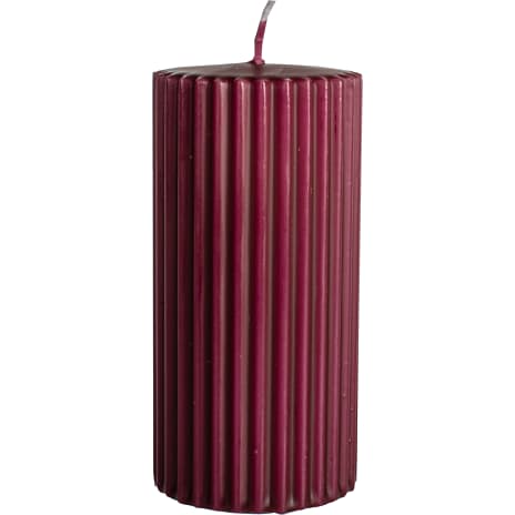 Windsor rillet bloklys 5,8x12 cm - aubergine 233 g